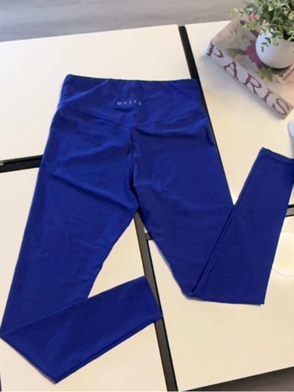 Maxed Mr Price Sport Electric Blue High-Waisted Leggings - Size Small